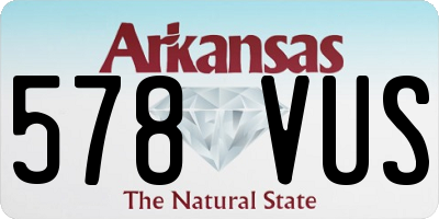 AR license plate 578VUS