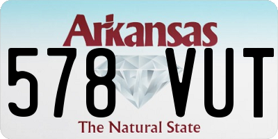 AR license plate 578VUT
