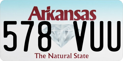 AR license plate 578VUU