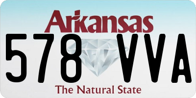 AR license plate 578VVA