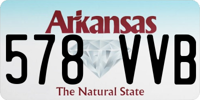 AR license plate 578VVB