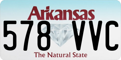 AR license plate 578VVC