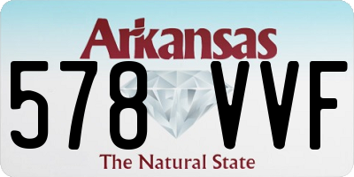 AR license plate 578VVF