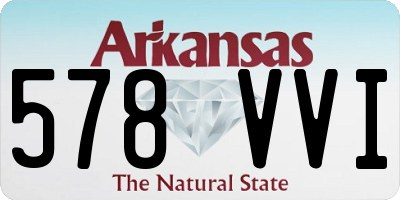 AR license plate 578VVI