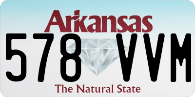 AR license plate 578VVM