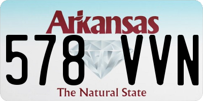 AR license plate 578VVN