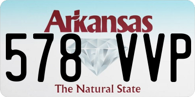 AR license plate 578VVP