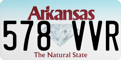 AR license plate 578VVR