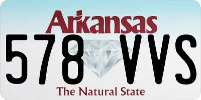 AR license plate 578VVS