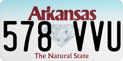 AR license plate 578VVU