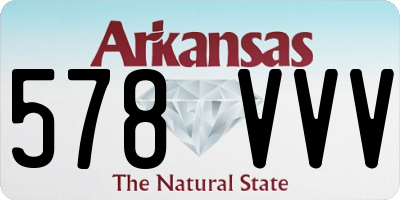 AR license plate 578VVV
