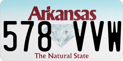 AR license plate 578VVW