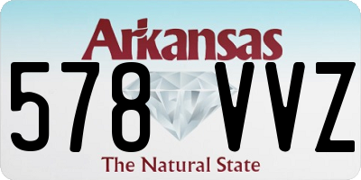 AR license plate 578VVZ