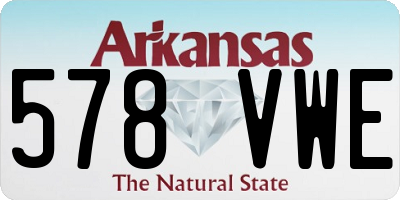 AR license plate 578VWE