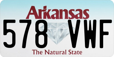 AR license plate 578VWF