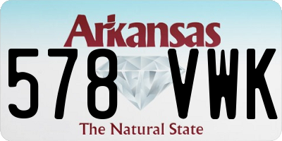 AR license plate 578VWK