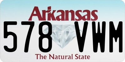 AR license plate 578VWM