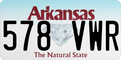 AR license plate 578VWR