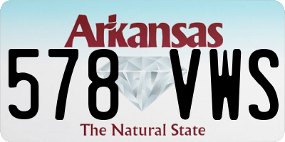 AR license plate 578VWS