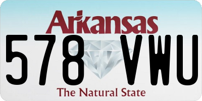 AR license plate 578VWU