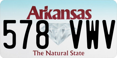 AR license plate 578VWV