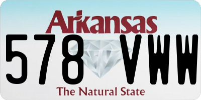 AR license plate 578VWW