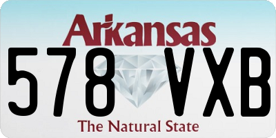 AR license plate 578VXB
