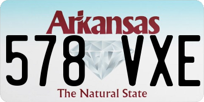 AR license plate 578VXE