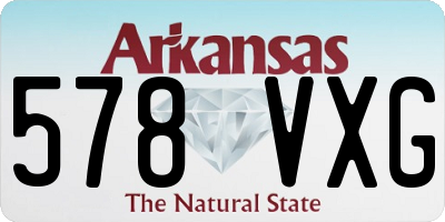 AR license plate 578VXG