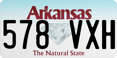 AR license plate 578VXH