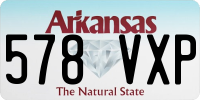 AR license plate 578VXP