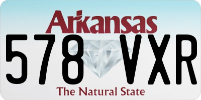 AR license plate 578VXR