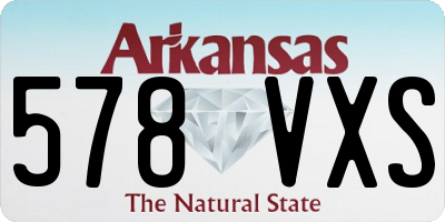 AR license plate 578VXS