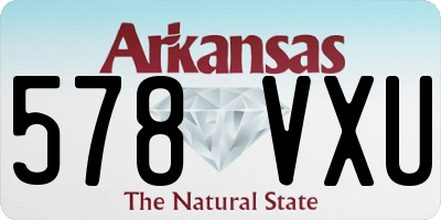 AR license plate 578VXU