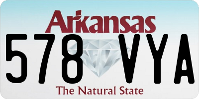 AR license plate 578VYA