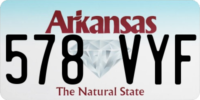 AR license plate 578VYF