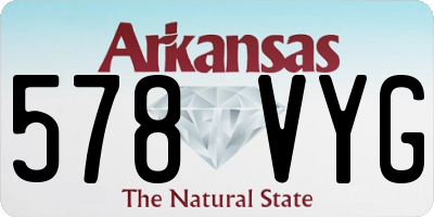 AR license plate 578VYG