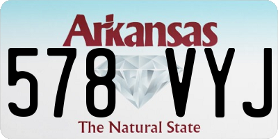 AR license plate 578VYJ