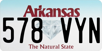 AR license plate 578VYN