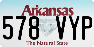 AR license plate 578VYP