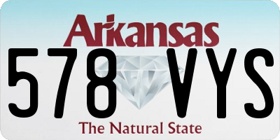 AR license plate 578VYS