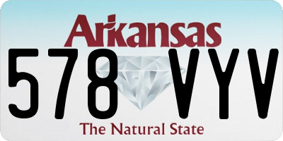 AR license plate 578VYV