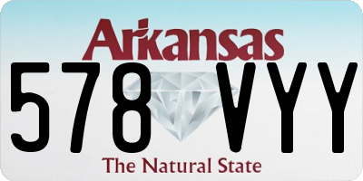 AR license plate 578VYY