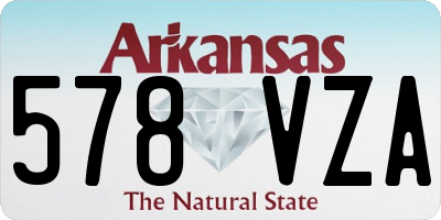 AR license plate 578VZA