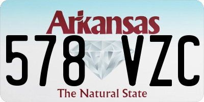 AR license plate 578VZC
