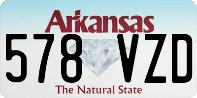 AR license plate 578VZD