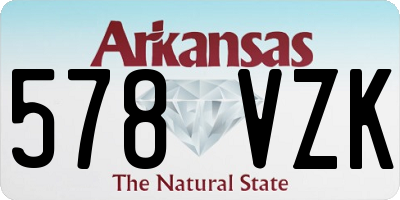 AR license plate 578VZK