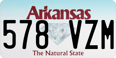 AR license plate 578VZM