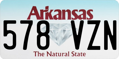 AR license plate 578VZN