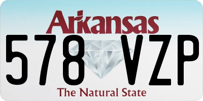 AR license plate 578VZP
